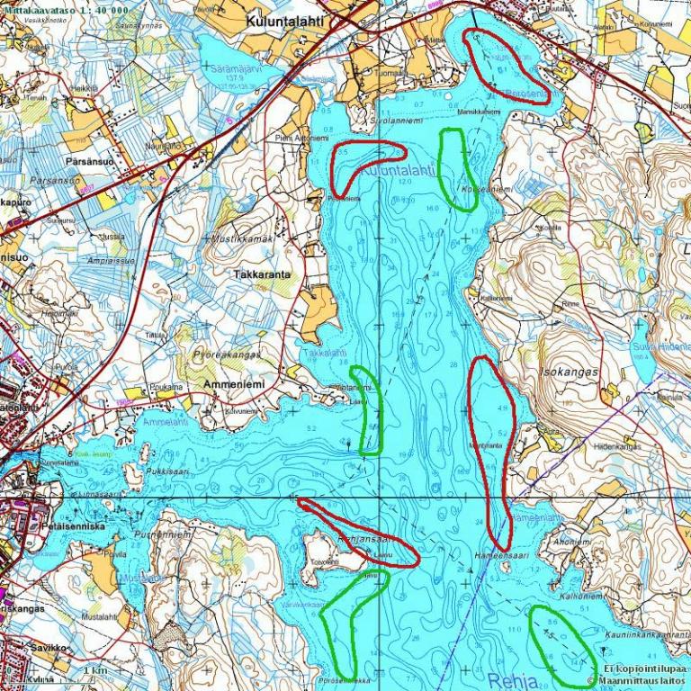 Sinttivintturin ottialue-ohjeet Nuasjärven uistelijoille - Kalalla Kainuussa